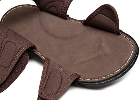 Jousen Men's Arch Support Casual Genuine Leather Sandals - Summer Outdoor Beach Fisherman Footwear for Comfort and Durab